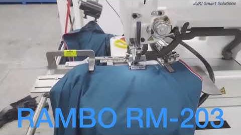 RAMBO RM-203,Polo shirt automatic button hole machine