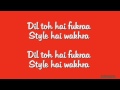 Fukraa Lyrics HD)  Rush ft. Jazzy B   Emraan Hashmi