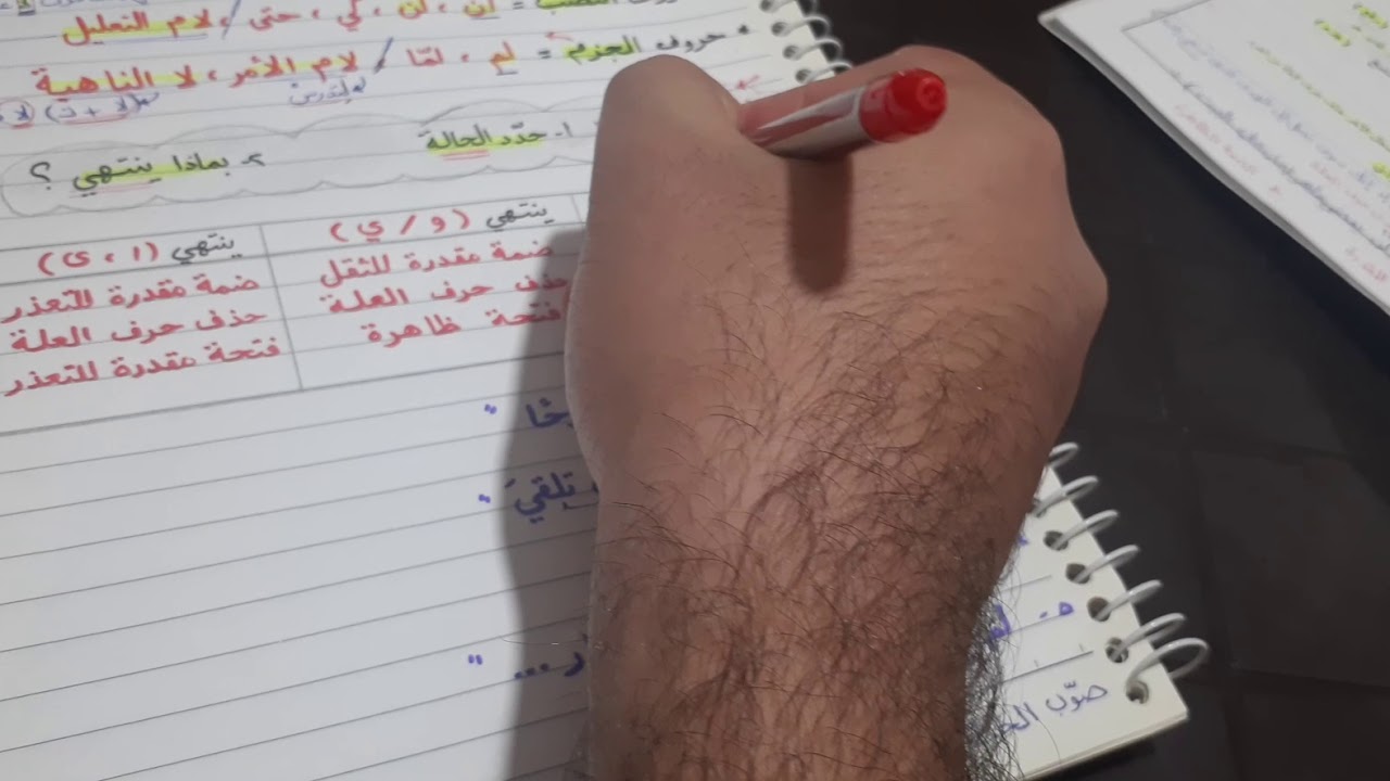 مهارات ٢٣(إعراب الفعل المضارع معتل الآخر) انتهت قواعد ف١✍