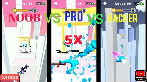 Sword play NOOB VS PRO VS HACKER 💪 - Gameplay all levels walkthrough (Android / iOS) | Sword play