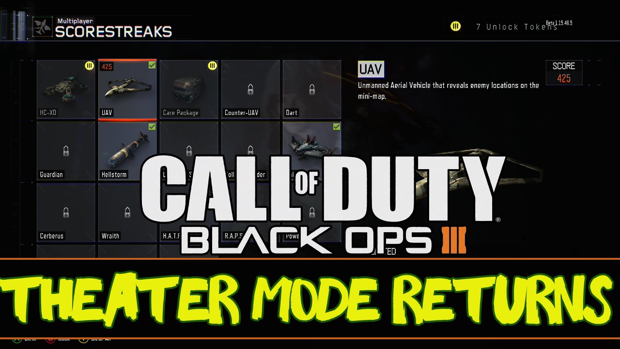 Black ops 3: Theater Mode returns w/vesper gameplay