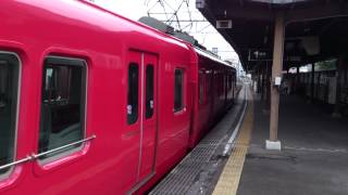 ［レア編成!!］　名鉄三河線6000系6044F＋6043F　豊田市駅発車
