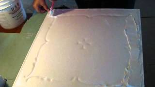 Drywall and Sheetrock Ceiling Repair using Glue Up Ceiling Tiles