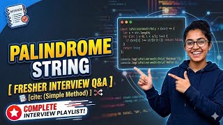 How to find the palindrome of String in java #polyndromString #polyndrome #interviewquestions