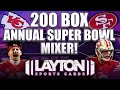 The layton sports cards super bowl lviii 200 box football mixer extravaganza