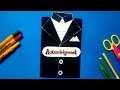 How to make acknowledgment page  decorative acknowledgment page shirt type card idea  craft ideas