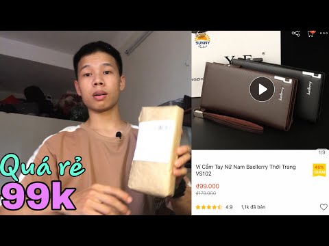 Mua Ví Nam Dài Giá 99K Trên Shopee Có Chất Lượng Không? | MUA HÀNG ONLINE #1