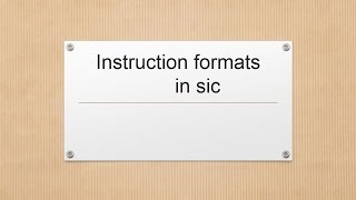 System Software Tutorials | Part 05 - Instruction Formats In SIC Machine | By Vikash Mehta