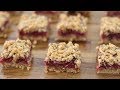 Raspberry Oatmeal Squares Recipe | How to Make Raspberry Oatmeal Bars