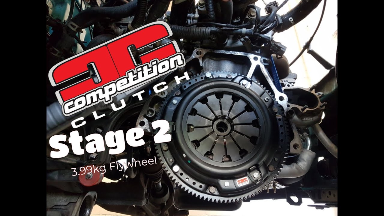 Honda Civic Turbo Stage 2 Competition Clutch An 3.99kg Flywheel. D16Z6