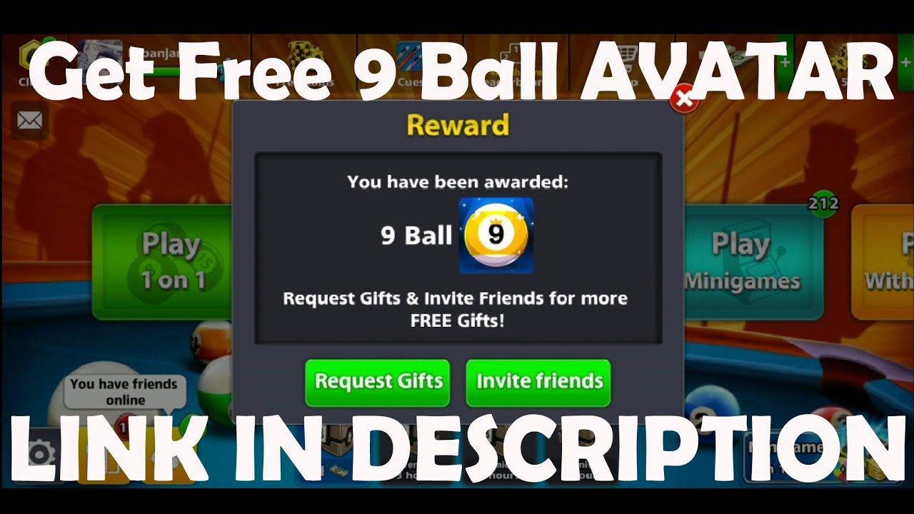 Free 9 Ball Avatar reward for All Link in Description || 