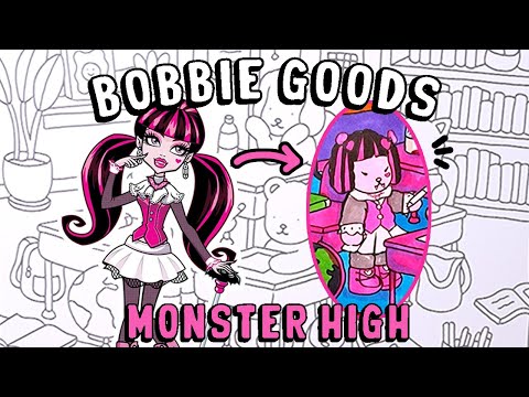 PINTANDO BOBBIE GOODS NO ESTILO MONSTER HIGH - SERÁ QUE DEU CERTO?
