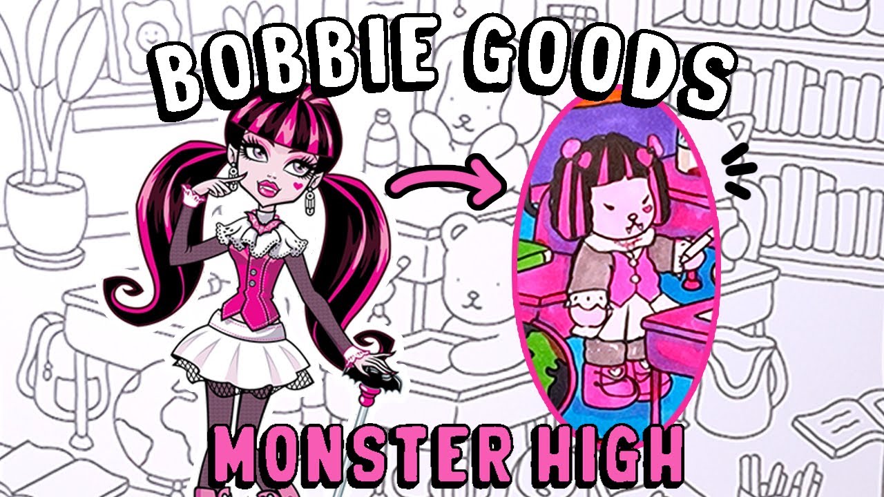 PINTANDO BOBBIE GOODS NO ESTILO MONSTER HIGH - SERÁ QUE DEU CERTO?