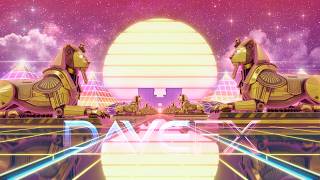 Synthwave Outrun Sphinx Highway Loop | Futuristic Egyptian Pyramid & Neon Sunset NO A.I.
