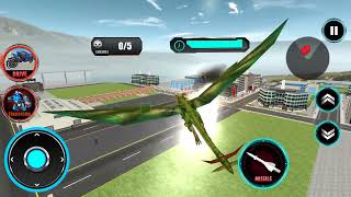 Dragon Robot Air Jet Transform Robot Shooting Game - Android Best Robot Gameplay screenshot 1