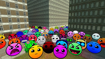 Lobotomy Dash and Geometry Dash Nextbots Family Chase me in Garry