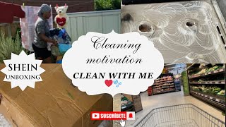 SATISFYING SPEED CLEAN WITH ME | LAUNDRY 🧺 | SHEIN UNBOXING | SHOPPING+MORE #cleaningmotivation