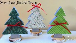 DIY Scrapbook Paper Christmas Trees ~ Christmas Crafts ~ Craft Klatch DIY Scrapbook Paper Christmas Trees ~ Christmas Crafts ~ Craft Klatch
