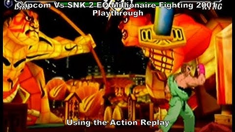 Capcom vs Snk 2 EO Millionaire Fighting 2001 Dan Playthrough using the Action Replay for GC :D #GC