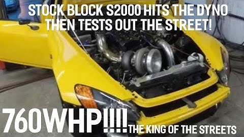 Stock Block S2000 Turbo Dyno Day and Street Pulls