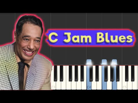 Duke Ellington - C Jam Blues - Jazz Piano Tutorial (Garland's solo)