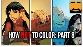 Always consider surface textures when coloring!