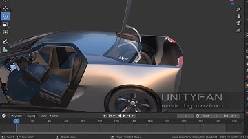 #152 3d sketching a car in blender Part 46 - 4x timelapse