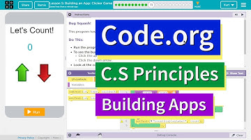 Building an App: Clicker Game Lesson 5.11 Tutorial with Answers Code.org CS Principles