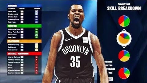 NBA 2K20 KEVIN DURANT 3 LEVEL SCORER BUILD NB2K20 - OVERPOWERED SF 3 LEVEL SCORER  BUILD