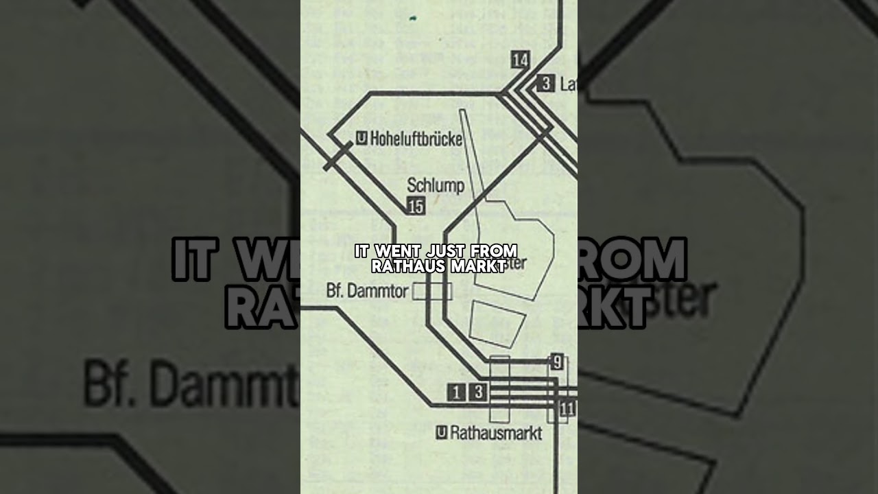 This was the last tram line in Hamburg...