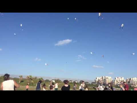 חוויה בטבע- מעוף עפיפונים בחוף הצוק