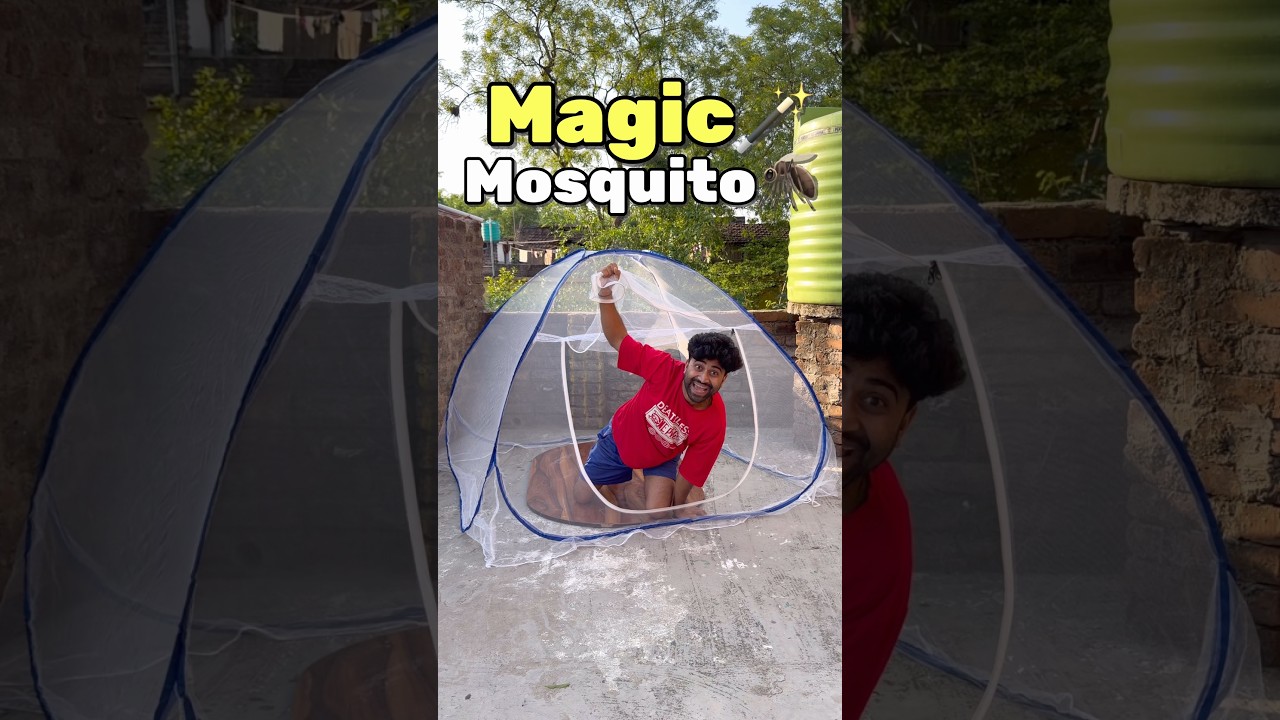 Magic Mosquito Net Tent! 😱 Sleep Without Mosquitoes #is2motivation #shorts