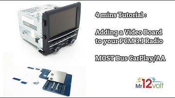 4mins Tutorial adding Mr12volt Video Board Porsche PCM3.1