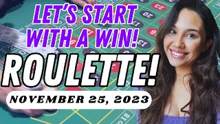 LIVE Roulette in Las Vegas!  Let's start with a WIN!   ☻ → November 25, 2023