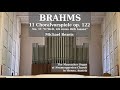 BRAHMS: "O Welt, ich muss dich lassen" (11) aus op. 122 | Wien Neumargareten
