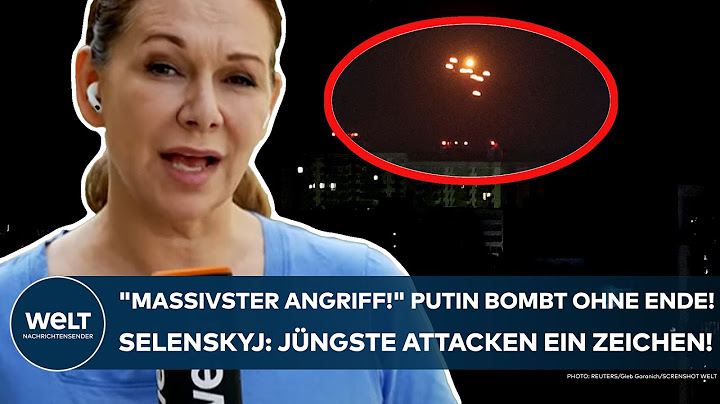 UKRAINE-KRIEG: "Massivster Angriff!" Putin bombt ohne Ende! Selenskyj sieht in Attacken ein Zeichen!