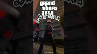 Evolution of 'Getting busted on foot' in GTA Games #shorts #gta #gta5