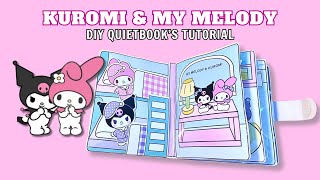 Kuromi & My Melody House - Paper play DIY Squishy Quiet Book Tutorial