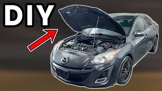 How To Open And Close The Hood - Mazda 3 [2010-2013] Hood Latch Mazda 3