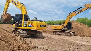 รีวิวรถขุดแพคคู่มหาประลัย SANY SY200C VS KOMATSU PC21010MO จัดเต็ม excavator