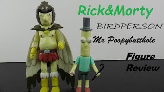 Funko Rick and Morty Birdperson and Poopy Butthole figure review