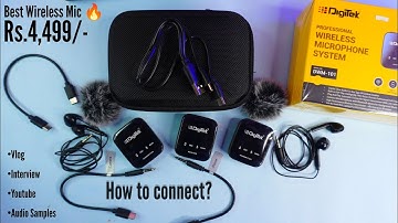 Digitek DWM 101 Wireless Microphone System | How To Connect | Noise Cancellation | Etc