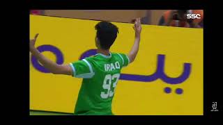 رغم الإصابة وآلامها وائل حافظ Wael Hafez يدخل المباراة ليفك عقدة حارس كوريا الجنوبية ويسجل هدف رائع