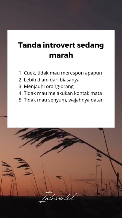 tanda introvert marah #short #storywa #quotes #introvert