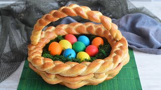 Surprise your family! Make a basket out of dough for Easter.