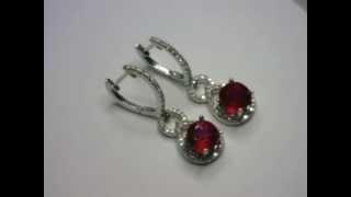 14k Solid Untreated Ruby Earrings