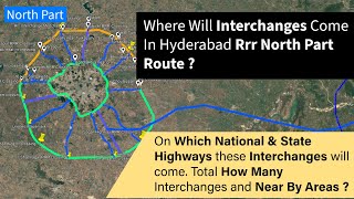 Hyderabad Regional Ring Road North Part Interchanges List | From Sangareddy to Choutuppal Hyderabad Regional Ring Road North Part Interchanges List | From Sangareddy to Choutuppal