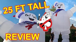 Ghostbusters 25ft Stay Puft Marshmallow Man by Halloweencostumes.com  REVIEW / UNBOXING