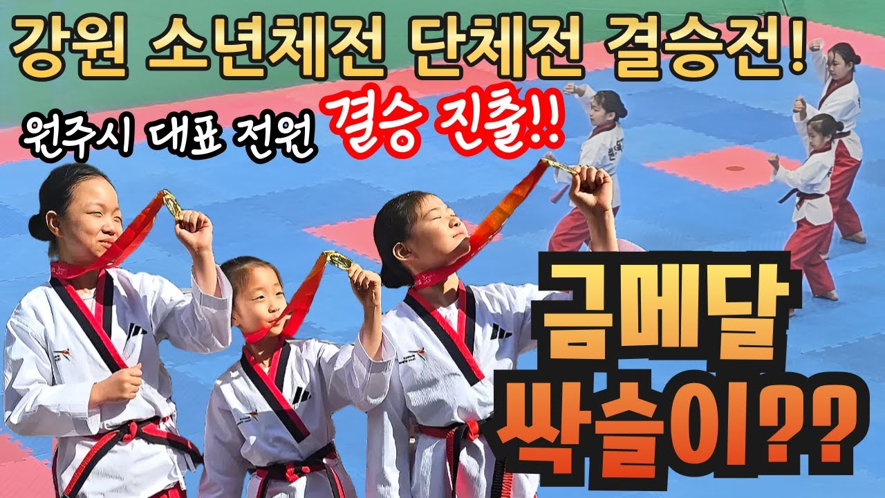 강원 소년체전 단체전 결승전 원주를 빛낸 선수단! 과연 금메달 싹슬이가 가능했을까?