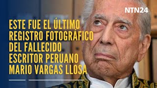 Este fue el último registro fotográfico del fallecido escritor peruano Mario Vargas Llosa
